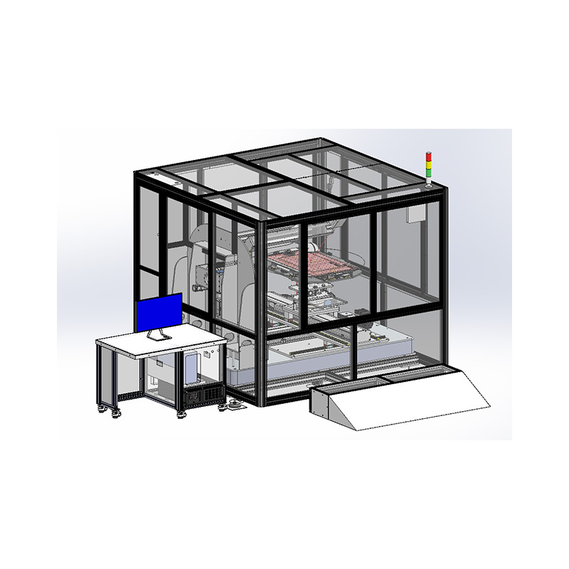 Eight axis optical test system